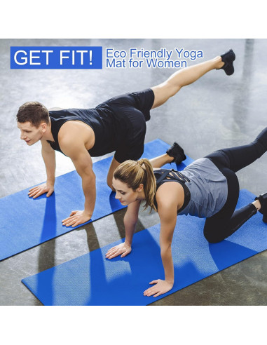 Alfombrilla de Yoga Antideslizante Funtery 173x61 cm 3 mm