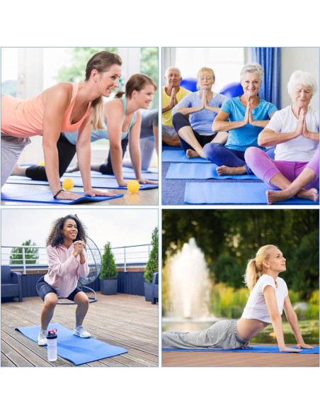 Alfombrilla de Yoga Antideslizante Funtery 173x61 cm 3 mm