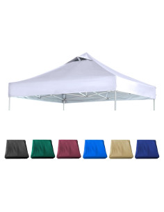 Carpa Plegable 10x10 JANCANOPY Techo Blanco Resistente al Agua