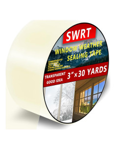 Cinta de Sellado SWRT 7.62cm x 27.43m Transparente Aislamiento