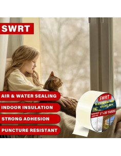 Cinta de Sellado SWRT 7.62cm x 27.43m Transparente Aislamiento 2
