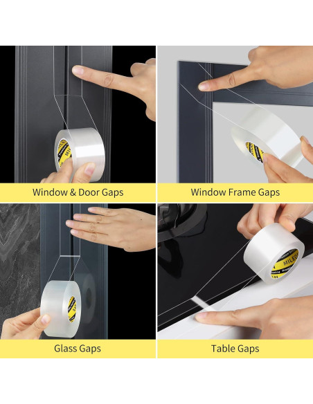 Cinta de Sellado Transparente MILEQEE 5cm x 10m Aislante