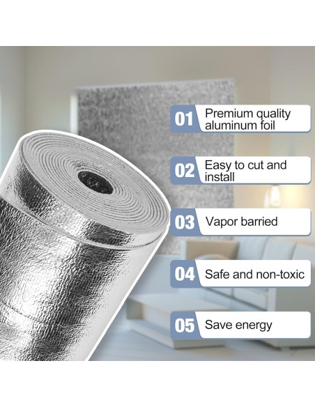 Rollo Aislante Reflectante Miuwauer 120x119cm Doble Cara Rollo Aislante Reflectante Miuwauer 120x119cm Doble Cara