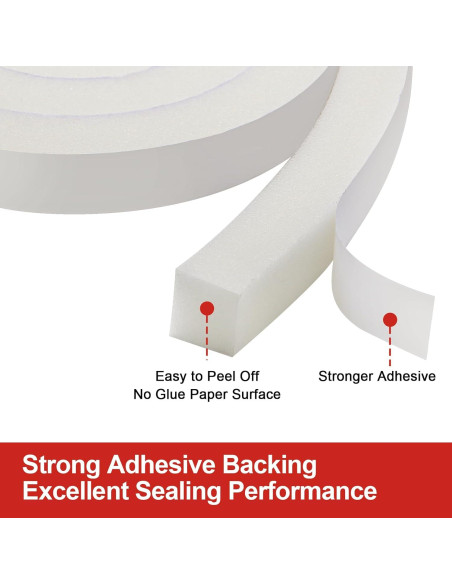 Aislante de Espuma Aiglille 1" x 1" x 26 Pies para Ventanas Aislante de Espuma Aiglille 1" x 1" x 26 Pies para Ventanas