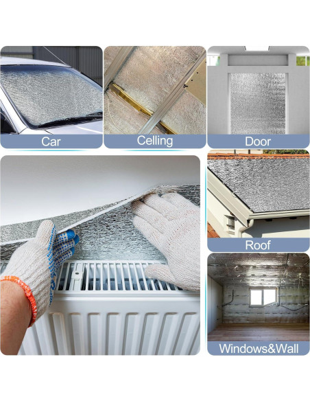 Rollo Aislante Reflectante Miuwauer 120x119cm Doble Cara Rollo Aislante Reflectante Miuwauer 120x119cm Doble Cara