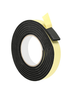 Cinta de Espuma Aislante PATIKIL 3m x 25mm x 5mm Negra