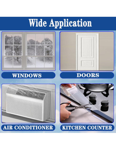 Cinta de Sellado para Ventanas WEZKYLCG 5.08 cm x 10.06 m
