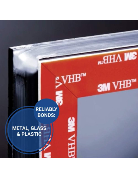 Cinta VHB 3M 4926, 2.54 cm x 4.57 m, Doble Cara, Gris