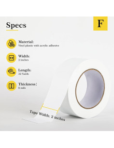 Cinta de Sellado para Ventanas fowong 5 cm x 30 m Blanca 2