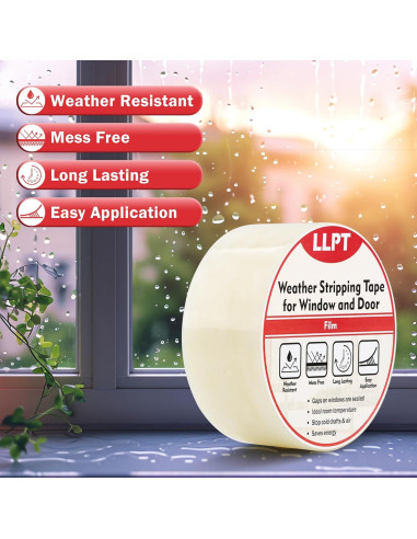 Cinta de Aislamiento Térmico LLPT 5 cm x 32.9 m Transparente