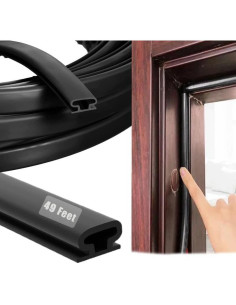 Tira de Sellado Autoadhesiva Pundin 14.94m Negra para Puertas 2