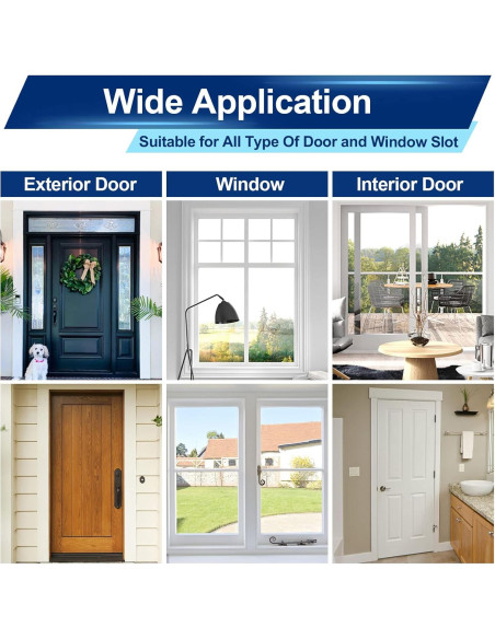 Tira de Aislamiento para Puerta TIKTENT 26 pies Blanco