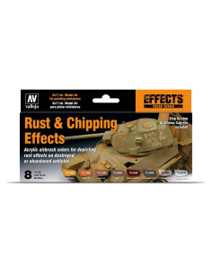 Juego de Pintura Acrílica Vallejo Efectos Óxido 17ml