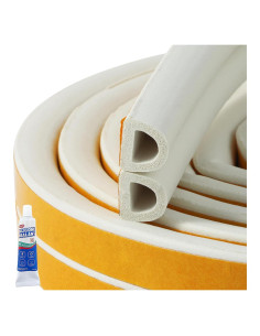 Sello de Aislamiento ZERITO 10 m Blanco para Puertas y Ventanas