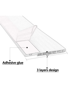 Sellador de Draft BAINING para Puertas 7.62 cm x 99.06 cm Negro 2