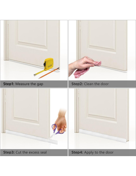 Sellador de Draft BAINING para Puertas 7.62 cm x 99.06 cm Negro Sellador de Draft BAINING para Puertas 7.62 cm x 99.06 cm Negro