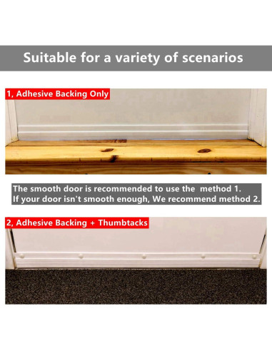 Sellador de Draft BAINING para Puertas 7.62 cm x 99.06 cm Negro