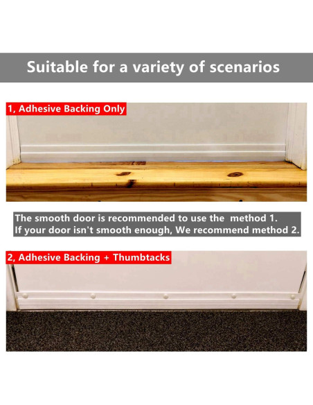 Sellador de Draft BAINING para Puertas 7.62 cm x 99.06 cm Negro Sellador de Draft BAINING para Puertas 7.62 cm x 99.06 cm Negro