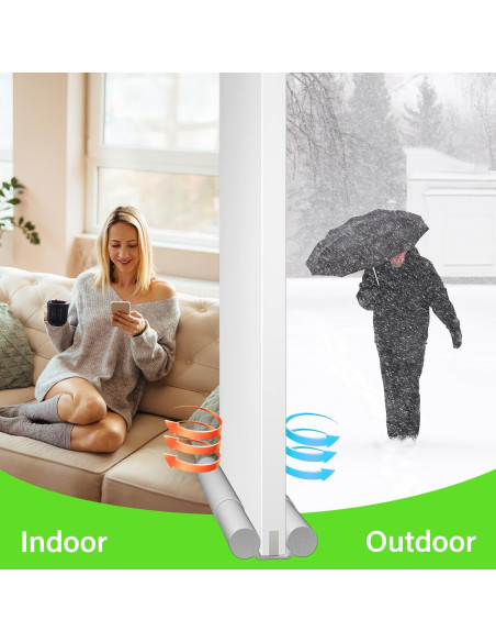 Sellador de Corrientes de Aire para Puertas Shouken 91.44 cm Gris