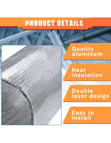 Kit Aislamiento Térmico para Puertas de Garaje Gerrii 16 Pcs 52x137 cm