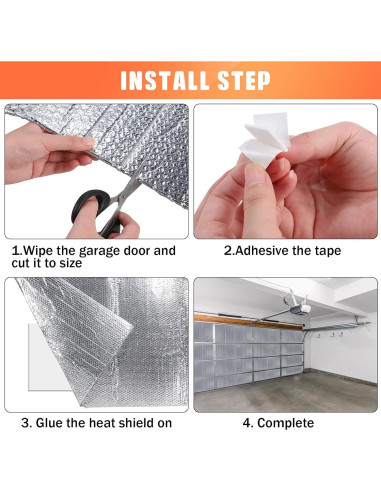 Kit Aislamiento Térmico para Puertas de Garaje Gerrii 16 Pcs 52x137 cm