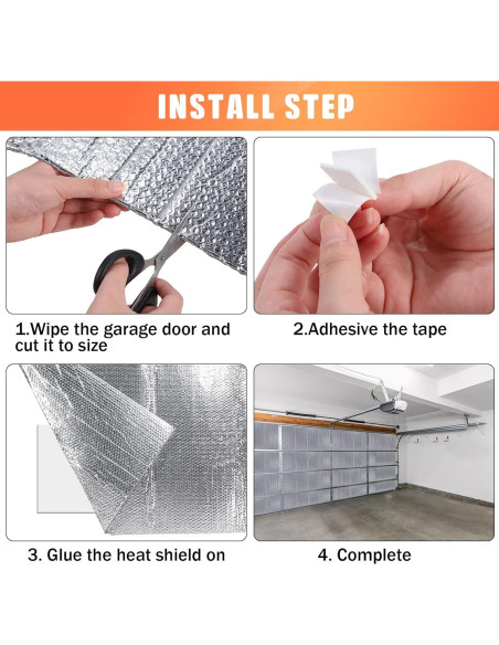 Kit Aislamiento Térmico para Puertas de Garaje Gerrii 16 Pcs 52x137 cm