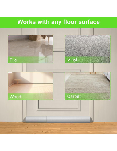 Sellador de Corrientes de Aire para Puertas Shouken 91.44 cm Gris