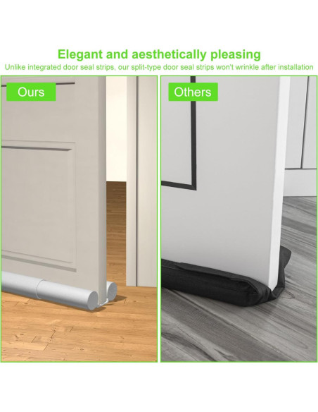 Sellador de Corrientes de Aire para Puertas Shouken 91.44 cm Gris