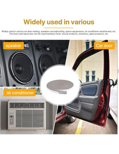 Rollos de Espuma Aislante Futuwi 5.08 cm x 2.54 cm x 1.98 m