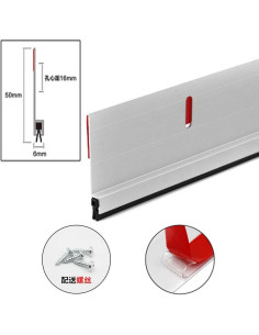 Tapón de Draft BAINING para Puerta de Metal 91.44 cm Plata 2