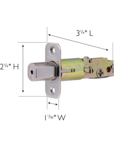 Cerrojo Ajustable Design House 790634 Niquel Satinado 2 Vías 2