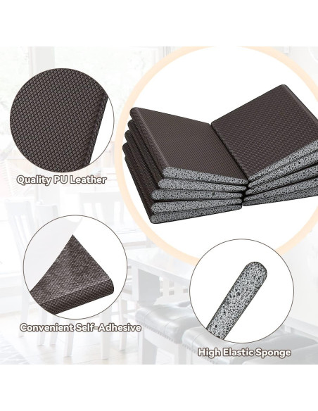 30 Sellos de Esquinas Autoadhesivos Tenalleys - Aislamiento Puertas