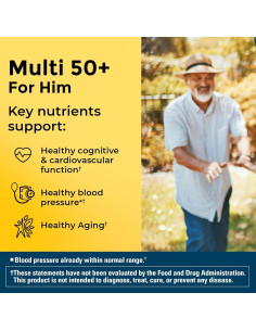 Nature Made Multivitamina Hombre 50+ 90 Tabletas Sin Hierro 2