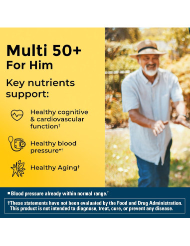 Nature Made Multivitamina Hombre 50+ 90 Tabletas Sin Hierro