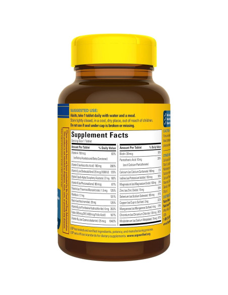 Nature Made Multivitamina Hombre 50+ 90 Tabletas Sin Hierro