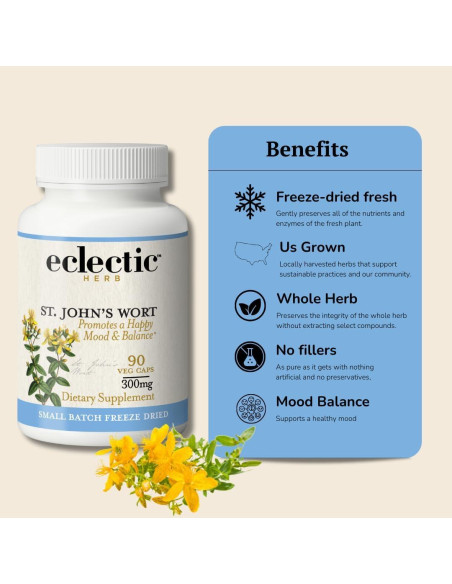 Hierba de San Juan Liofilizada Instituto Ecléctico 120 Cápsulas