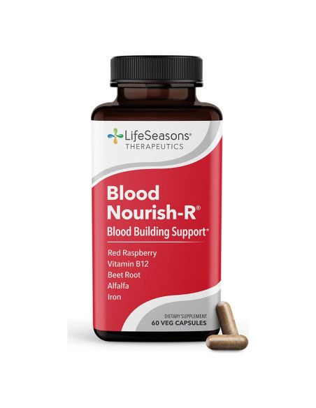 LifeSeasons Blood Nourish-R - Suplemento de Hierro 60 Cápsulas