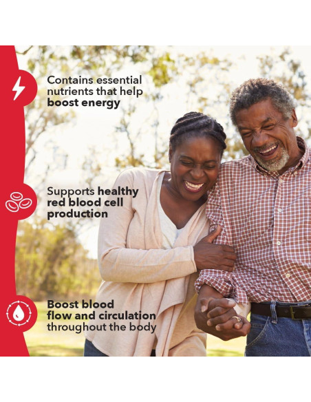 LifeSeasons Blood Nourish-R - Suplemento de Hierro 60 Cápsulas