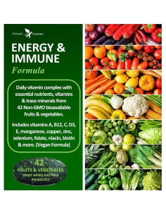 Multivitamina Vegana Potent Garden 90 Tabletas 42 Frutas y Verduras 2