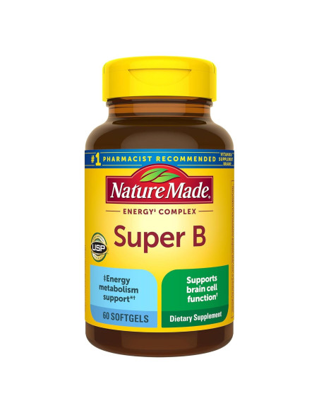 Nature Made Super B Complejo Energético 60 Gelatinas Blandas