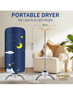 Secadora de Ropa Portátil SAMTANGFAI GR992 1.31 kg Azul 2