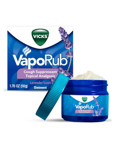 Vicks VapoRub Lavanda 50g - Supresor de Tos y Analgésico Tópico