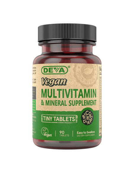 Multivitamina Vegana Deva con Hierro y Antioxidantes 90 Tabletas
