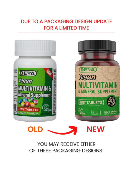 Multivitamina Vegana Deva con Hierro y Antioxidantes 90 Tabletas