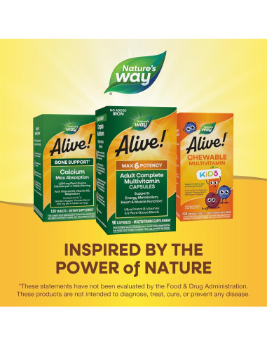 Nature's Way Alive! Max6 Multivitamina Completa 90 Cápsulas