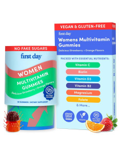 Multivitamina Diaria para Mujeres Primer Día - 60 Gomitas Veganas