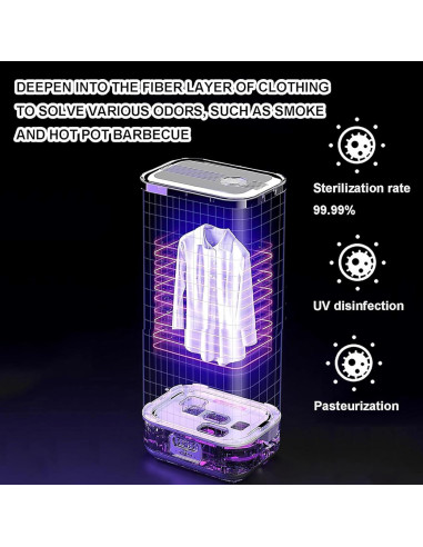 Secadora de Ropa Eléctrica Genérico 900W con Control Remoto