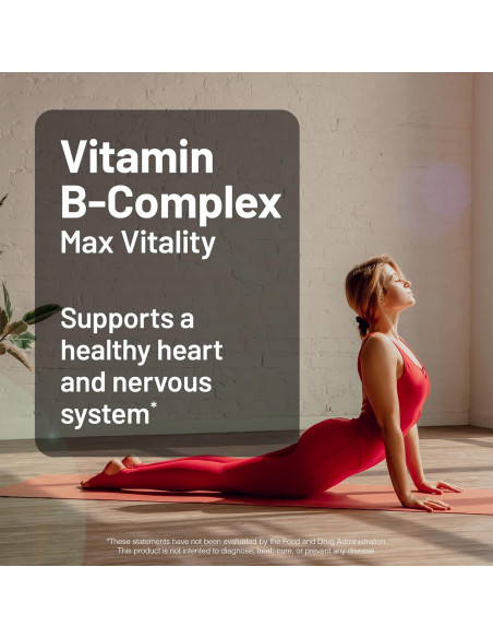 NatureWise Complejo de Vitaminas B 150 Gelatinas Blandas - Energía y Claridad Mental