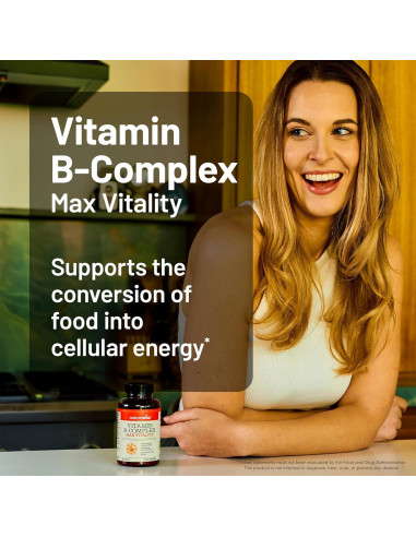 NatureWise Complejo de Vitaminas B 150 Gelatinas Blandas - Energía y Claridad Mental