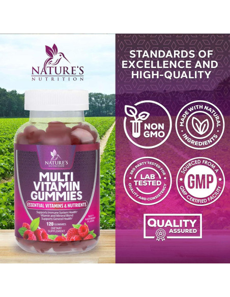 Gomitas Multivitamínicas Nature's Nutrition 120 Unidades